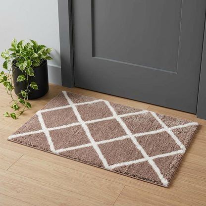 3' X 5' Beige Geometric Area Rug