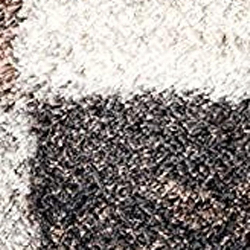 5' X 8' Beige Modern Blocks Area Rug