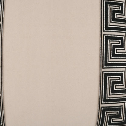 D.V. KAP HOME   24" x 24" Fontanelle Pillow - Ebony Traditional, Band / Ribbon    - 3924-E-2424