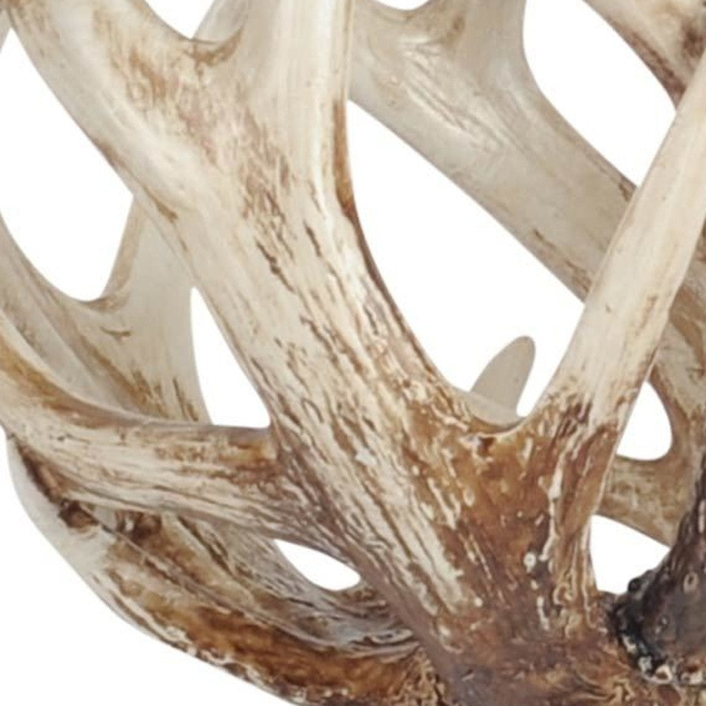 White Resin Antler Shaped Sculpture