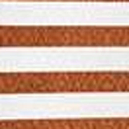 Set Of 4 Orange And Ivory Striped Pillow Covers