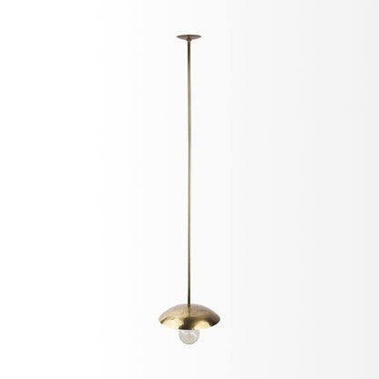 Hammered Gold Metal Hanging Pendant Light