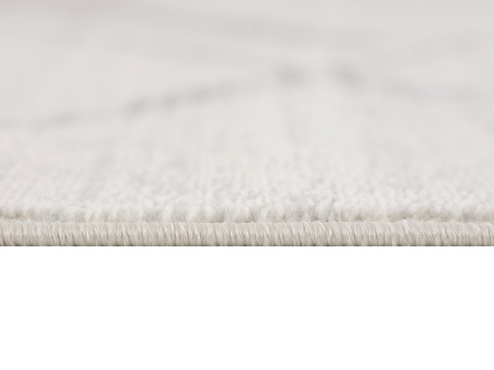 6' X 9' Gray and Ivory Geometric Area Rug