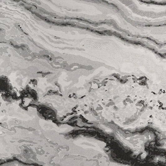 D.V. KAP HOME 3931-O-YARD Mahwah Fabric - Onyx Transitional, Glam, Abstract  Silver   - Mahwah