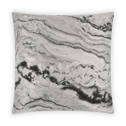 D.V. KAP HOME   24" x 24" Mahwah Pillow - Onyx Transitional, Glam, Abstract    - 3931-O-2424