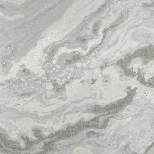 D.V. KAP HOME 3931-S-YARD Mahwah Fabric - Silver Transitional, Glam, Abstract  Silver   - Mahwah