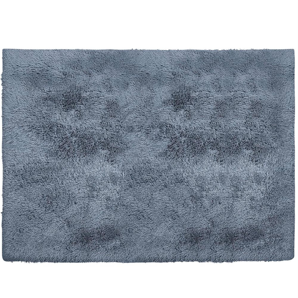 5' X 7' Gray Shag Non Skid Area Rug