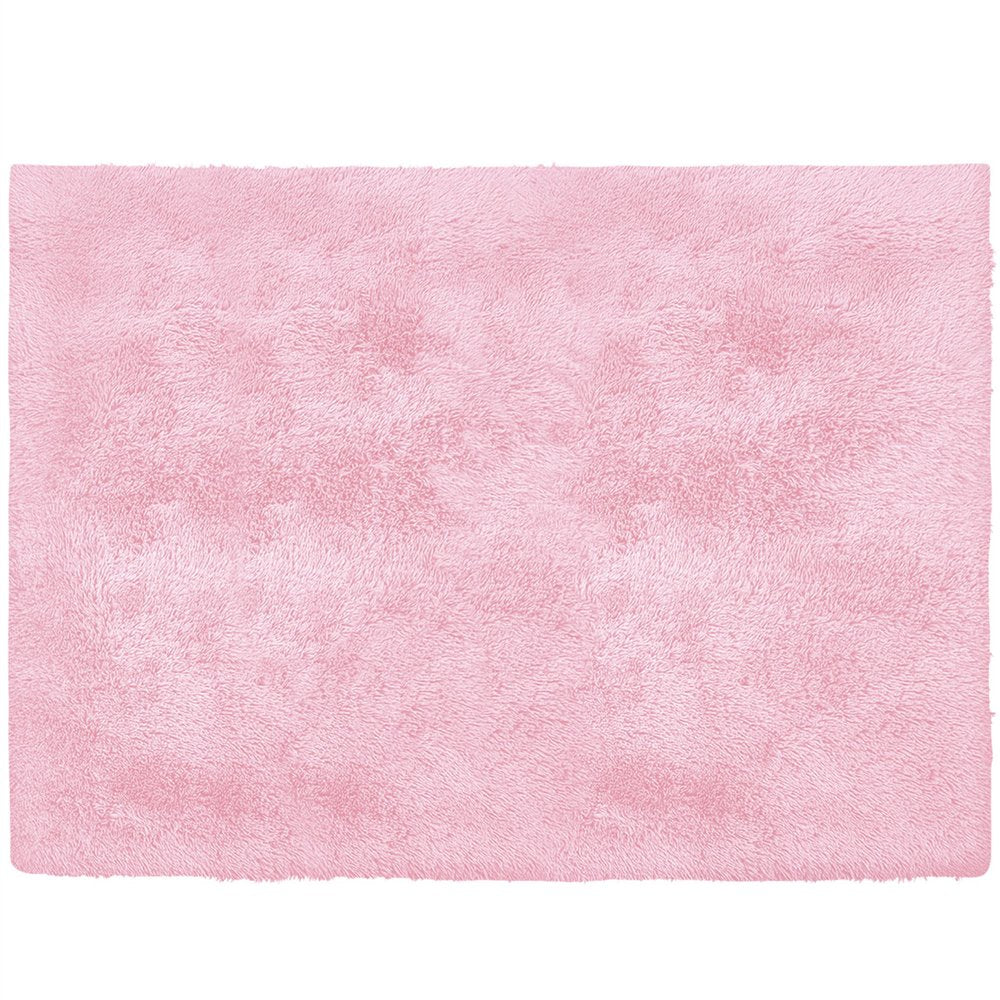 4' X 5' Pink Shag Power Loom Area Rug