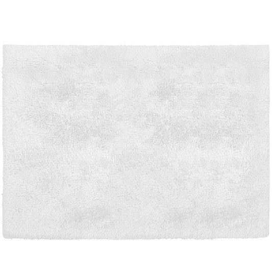 4' X 5' White Power Loom Area Rug