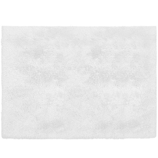 4' X 5' White Power Loom Area Rug