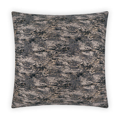 D.V. KAP HOME   24" x 24" Stardust Pillow - Black Transitional, Glam    - 3933-B-2424