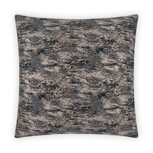 D.V. KAP HOME   24" x 24" Stardust Pillow - Black Transitional, Glam    - 3933-B-2424