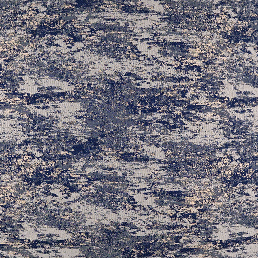 D.V. KAP HOME 3933-R-YARD Stardust Fabric - Royal Glam, Transitional   Navy   - Stardust