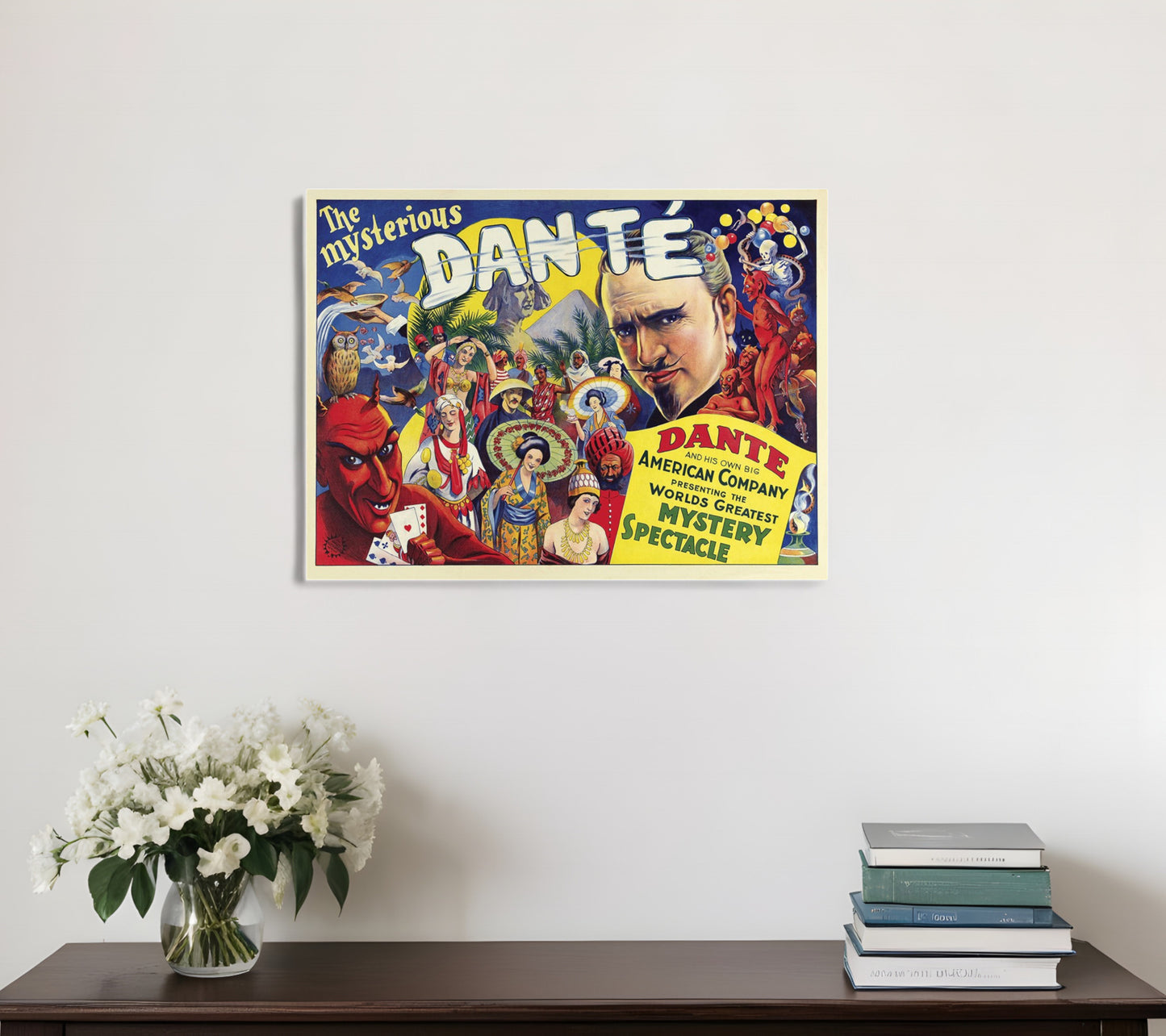 The Mysterious Dante Vintage Magic Unframed Print Wall Art