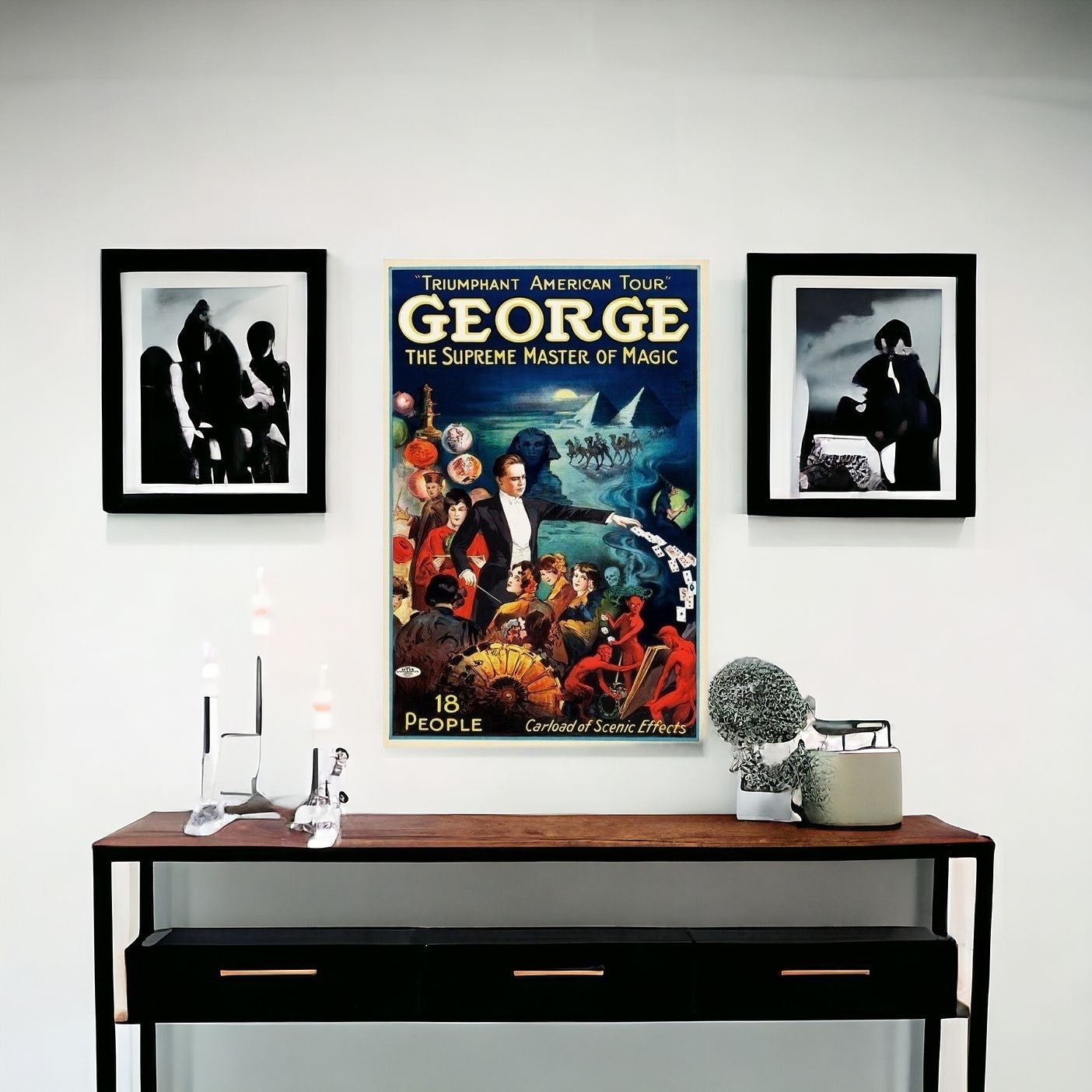George The Supreme Master Vintage Magic Unframed Print Wall Art