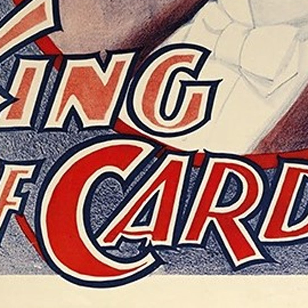 30" X 24" Houdini King Of Cards Vintage Magic Poster Wall Art