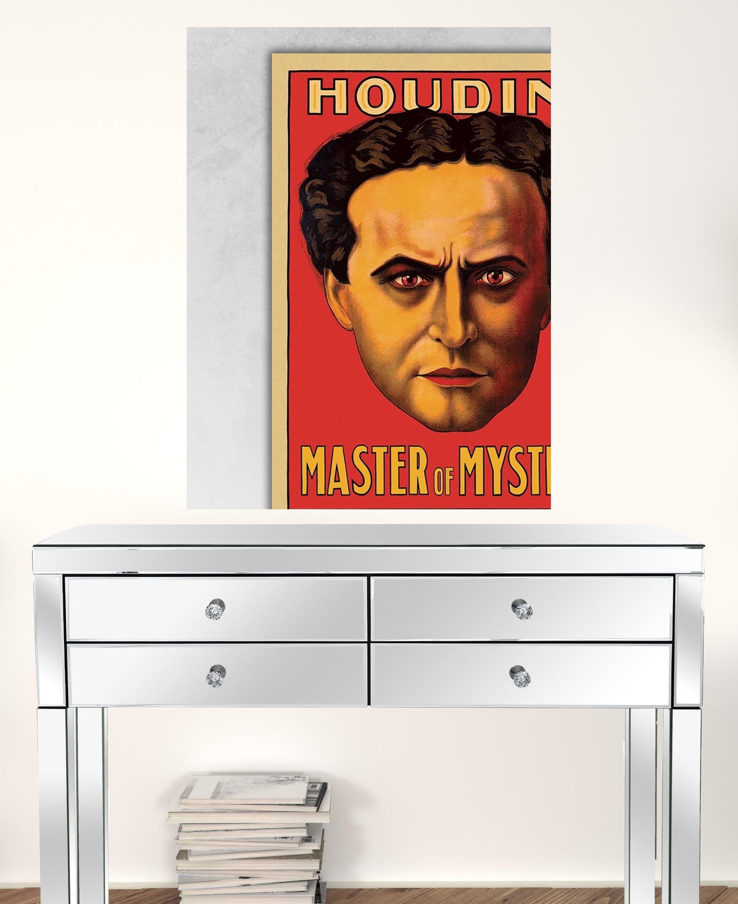 36" X 48" Houdini Master Of Mystery Vintage Magic Poster Wall Art