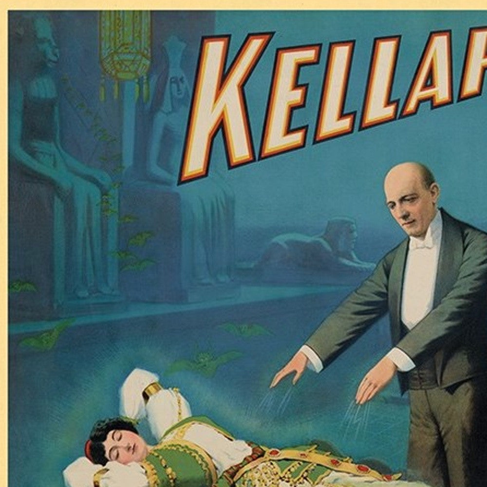 Kellar Levitation Vintage Magic Unframed Print Wall Art