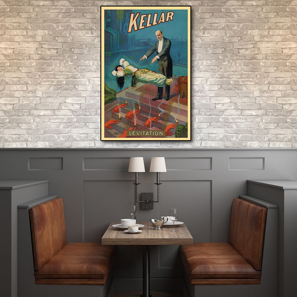 Kellar Levitation Vintage Magic Unframed Print Wall Art