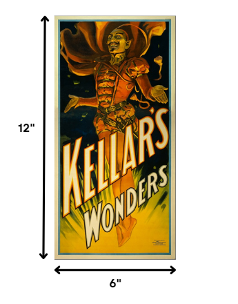 36" X 72" Keller's Wonders Vintage Magic Poster Wall Art