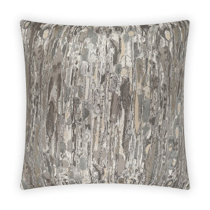 D.V. KAP HOME   24" x 24" Lynn Pillow - Silver Transitional, Glam    - 3935-S-2424