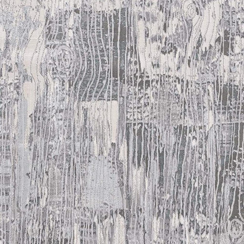 5' X 7' Blue Abstract Power Loom Area Rug