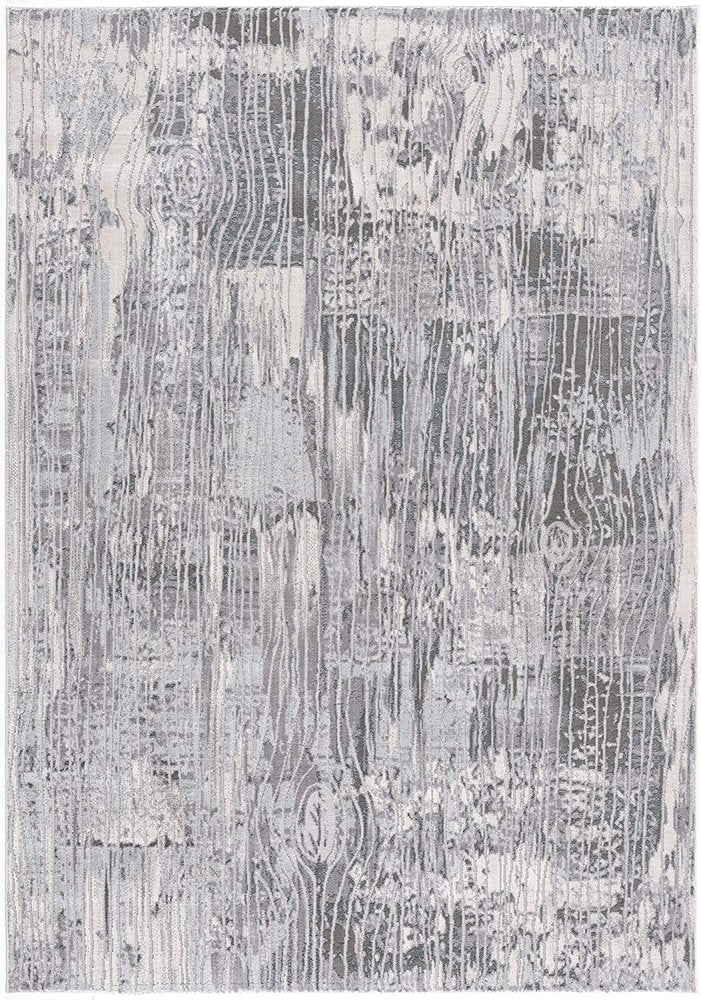 5' X 7' Blue Abstract Power Loom Area Rug
