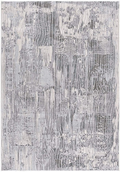 8' X 10' Blue Abstract Power Loom Area Rug