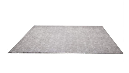 7' X 10' Gray Distressed Diamonds Area Rug
