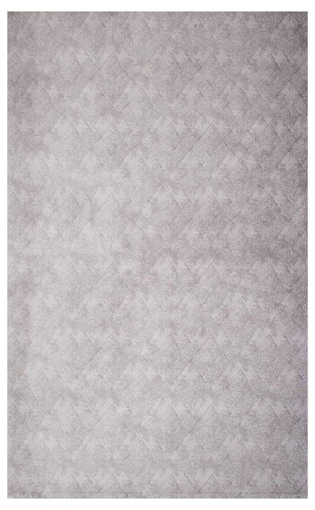 7' X 10' Gray Distressed Diamonds Area Rug