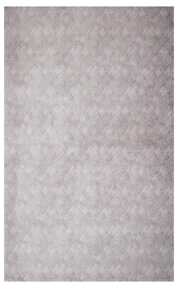 8' X 11' Gray Distressed Diamonds Area Rug