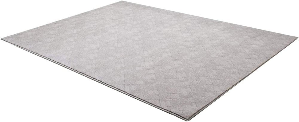 8' X 11' Gray Distressed Diamonds Area Rug