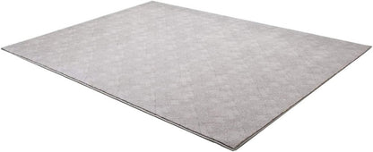 7' X 10' Gray Distressed Diamonds Area Rug