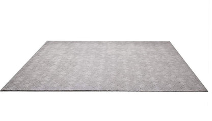 8' X 11' Gray Distressed Diamonds Area Rug