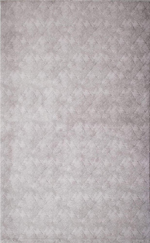 8' X 11' Gray Distressed Diamonds Area Rug