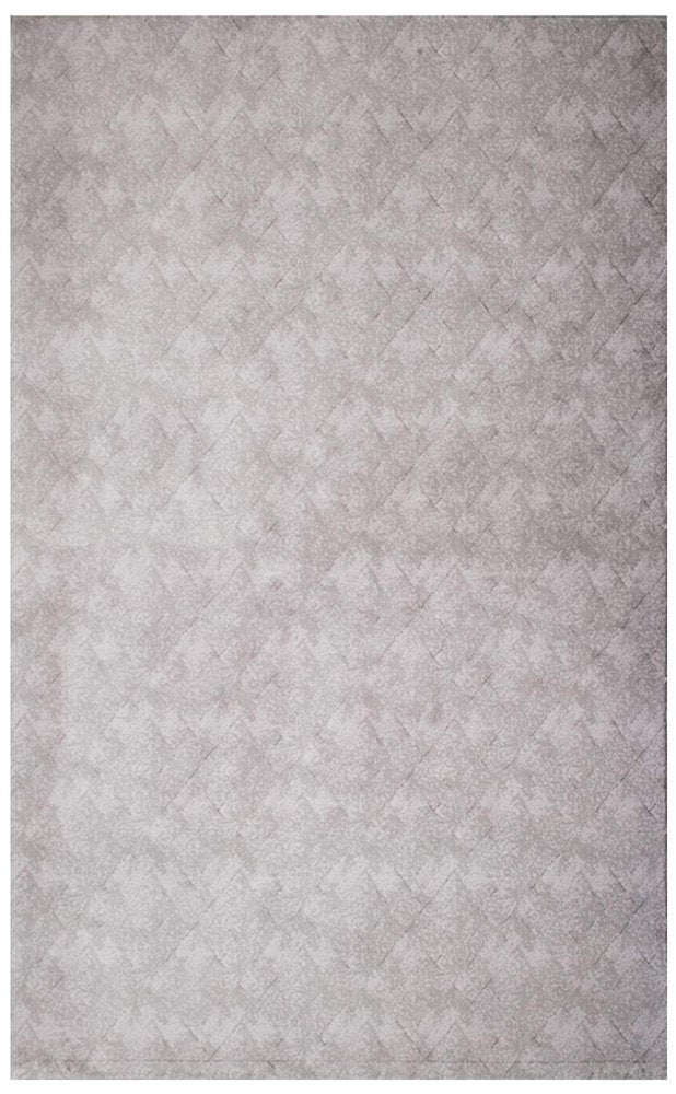 8' X 11' Gray Distressed Diamonds Area Rug
