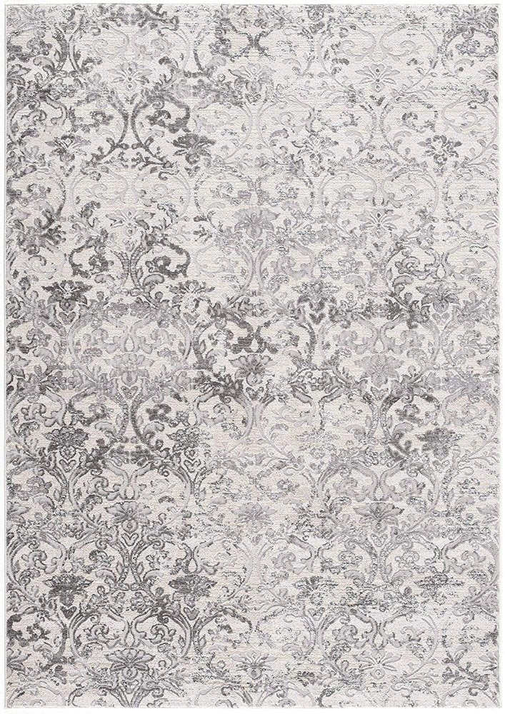 7' X 10' Cream Toile Power Loom Area Rug