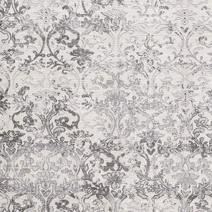 5' X 8' Cream Toile Power Loom Area Rug