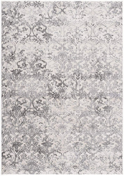 5' X 8' Cream Toile Power Loom Area Rug