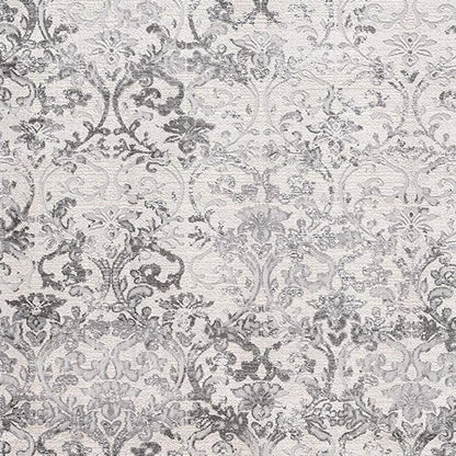 5' X 8' Cream Toile Power Loom Area Rug