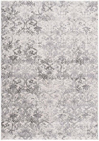 7' X 10' Cream Toile Power Loom Area Rug