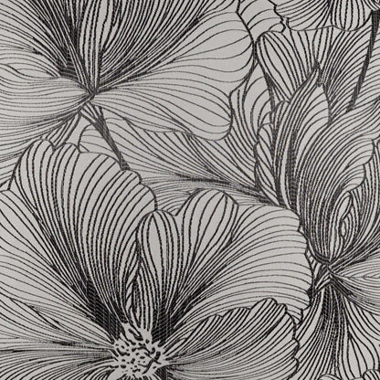 D.V. KAP HOME   24" x 24" Delhi Pillow - Smoke Floral, Glam, Transitional    - 3936-S-2424