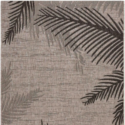 5' X 7' Beige Indoor Outdoor Area Rug