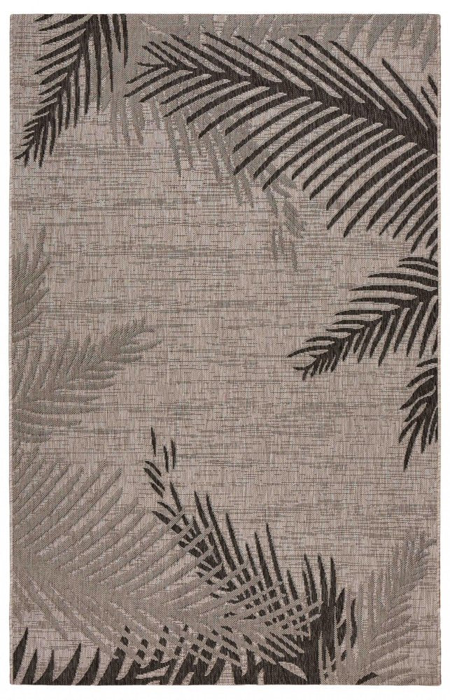 8' X 9' Beige Indoor Outdoor Area Rug