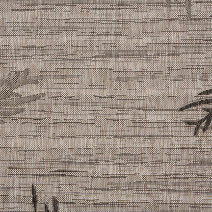 5' X 7' Beige Indoor Outdoor Area Rug