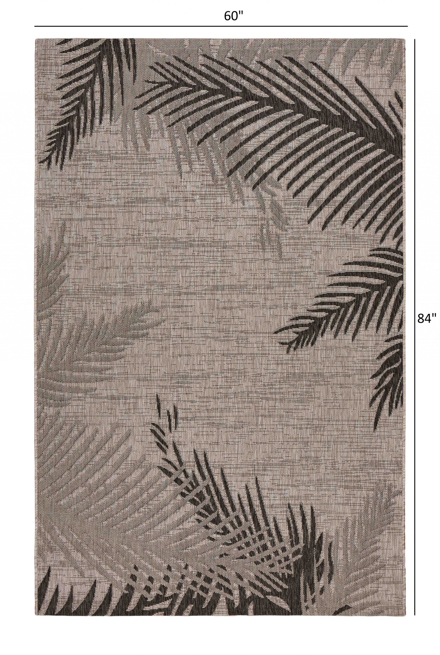 8' X 9' Beige Floral Indoor Outdoor Area Rug