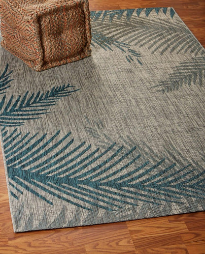 8' X 9' Gray Indoor Outdoor Area Rug