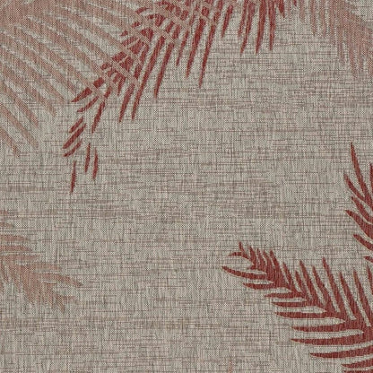 5' X 7' Beige Indoor Outdoor Area Rug