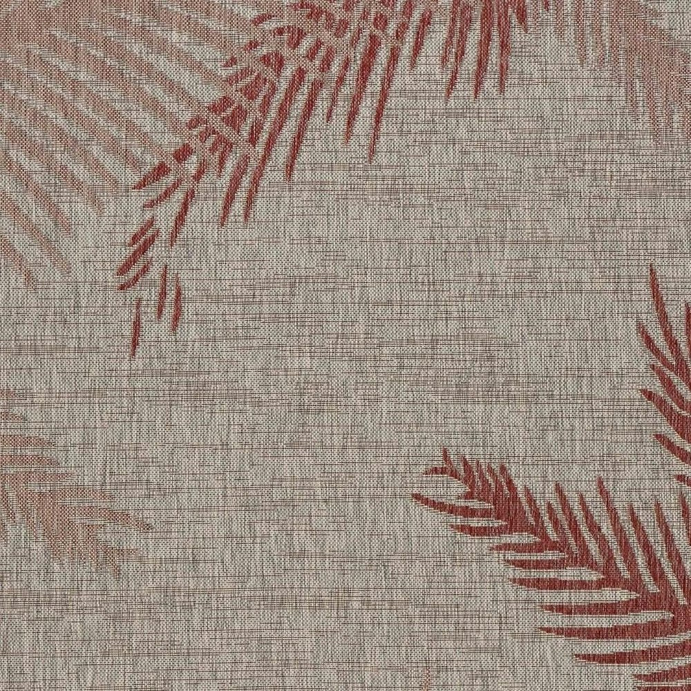 5' X 7' Beige Indoor Outdoor Area Rug