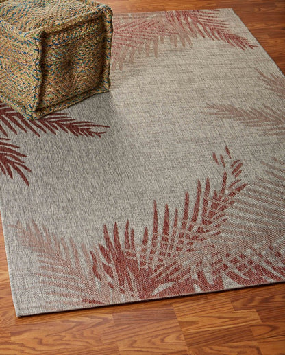 5' X 7' Beige Indoor Outdoor Area Rug